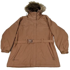 Cabela Parka Women Medium Brown Waterproof Jacket Thinsulate Extreme Cold Winter