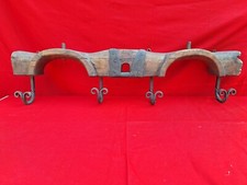 Joug Bœuf patères porte-manteaux Fer Forgé Ancien  Vintage 