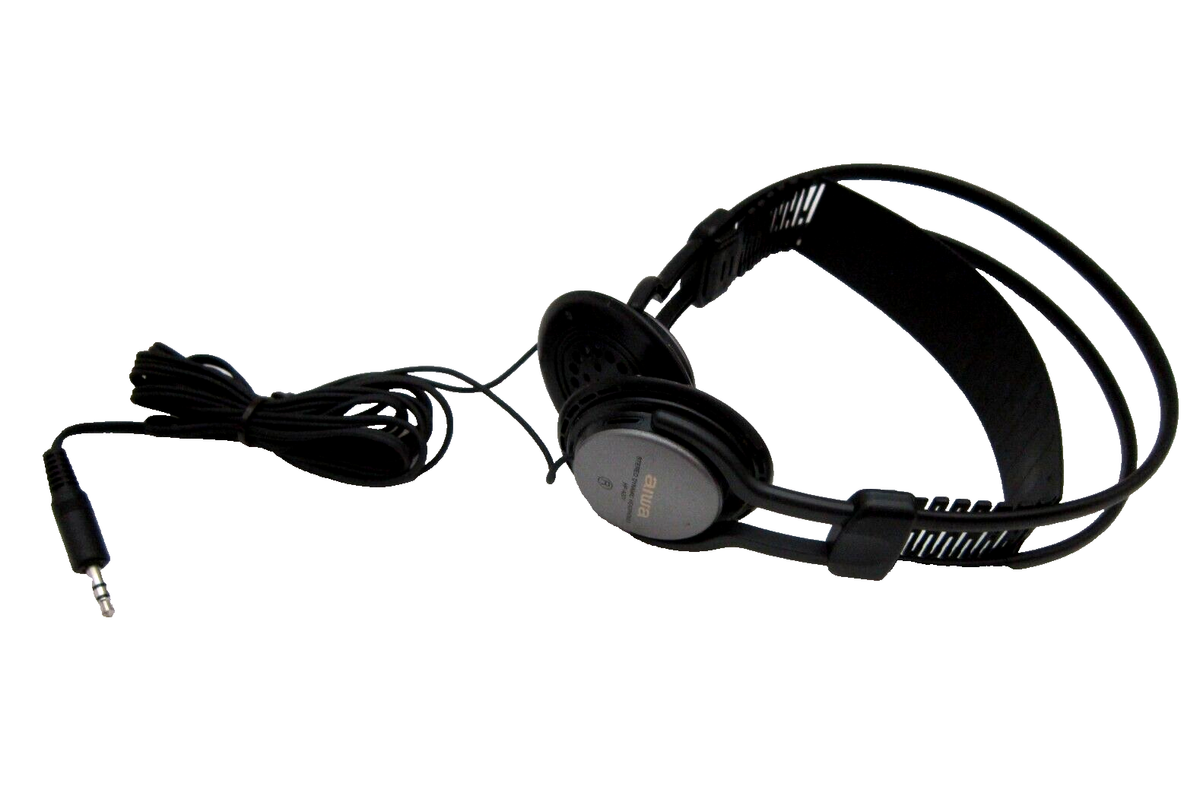 Unisex Aiwa HP-A371 Stereo Dynamic Headphones without Foam Unisex Aiwa HP-A371 Stereo Dynamic Headphones without Foam