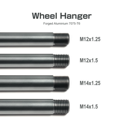 Qiilu Wiel Hanger Pin, 2 Stuks Wiel Stud Alignment Pins Wiel Montage Gids M14 X 1.5 Draad Rvs Tool