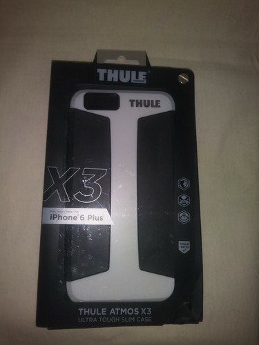 🙂 Funda ultra resistente delgada a prueba de golpes blanca negra Thule Atmos X3 iPhone 6 Plus - Imagen 1 de 5