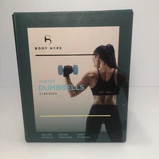 Body Hype 4 LB Dumbbell Set 2 (2LB) Dumbbells