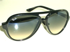 RAY-BAN RB4125 601/32 TOP BLUEISH TOP GRAY GRADIENT CATS 5000 AVIATOR SUNGLASSES