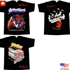 Judas Priest Turbo Defenders Of The Faith T-Shirt, New Short Sleeve Band Tee