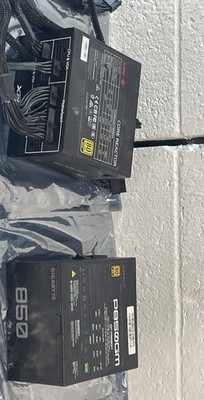 XPG Core Reactor 750 Gold 750W & Gigabyte GP-P850GM 850W Power Supply Lot of 2