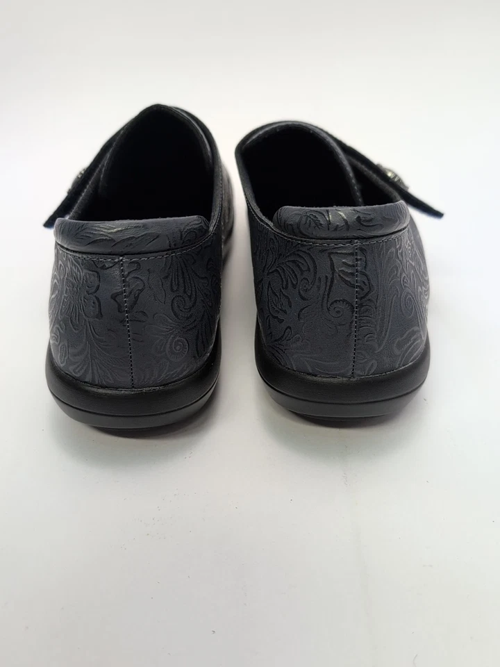 Zapatos cómodos Alegria para mujer talla 42 EE. UU. 11 de cuero azul en relieve sin cordones Foto 4 de 4