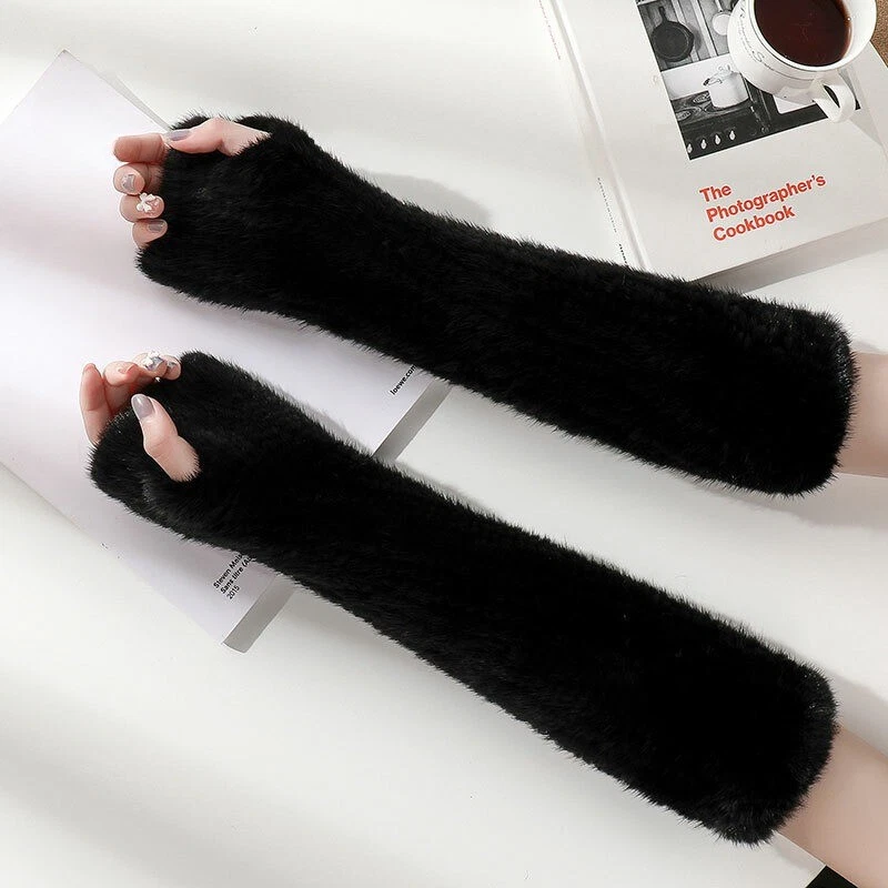 3 Pares De Guantes Sin Dedos Tejidos Para Mujer - Cálidos Y Elásticos - Ideales Para Oficina, Conducción Y Deporte