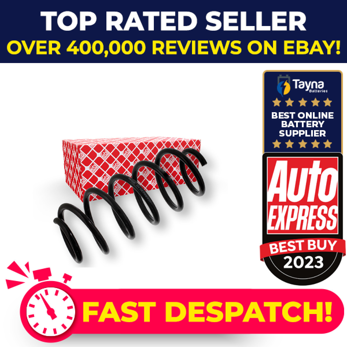 Coil Spring Front 39143 Febi Suspension 1K0411105EJ Genuine Quality Guaranteed
