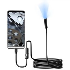 7.0MM Type-C Endoscope Camera USB Borescope 6 LED Waterproof Inspection Tool