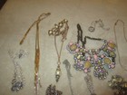 Vintage to costume lot of 20  silver toned necklaces plus 3 gold toned — photo 2
