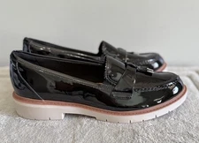 Clarks Black patent leather loafers Brand New, Women Sz 10