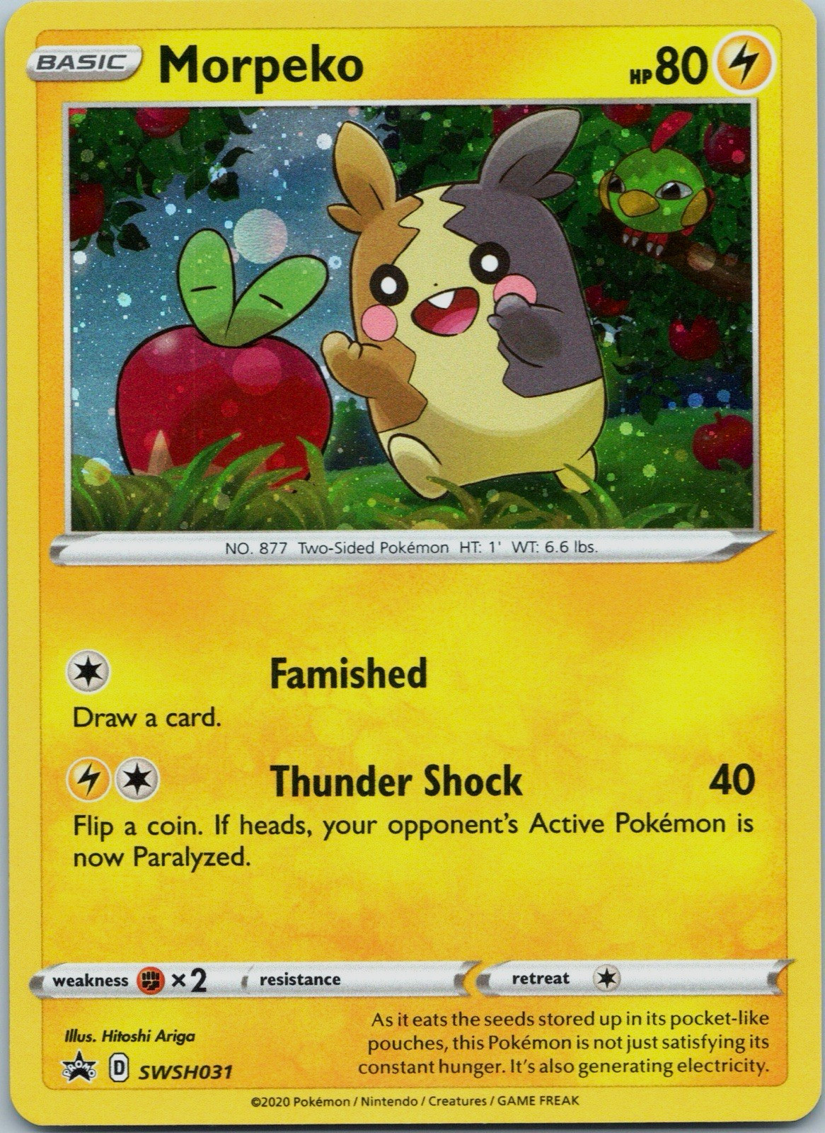The Pokémon Company Morpeko SWSH031 SWSH Promo Holo EN Basic HP80