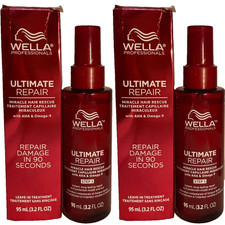 2 Wella ULTIMATE REPAIR MIRACLE HAIR RESCUR LEAVE IN TREAT 3.2 oz ea NIB 397 