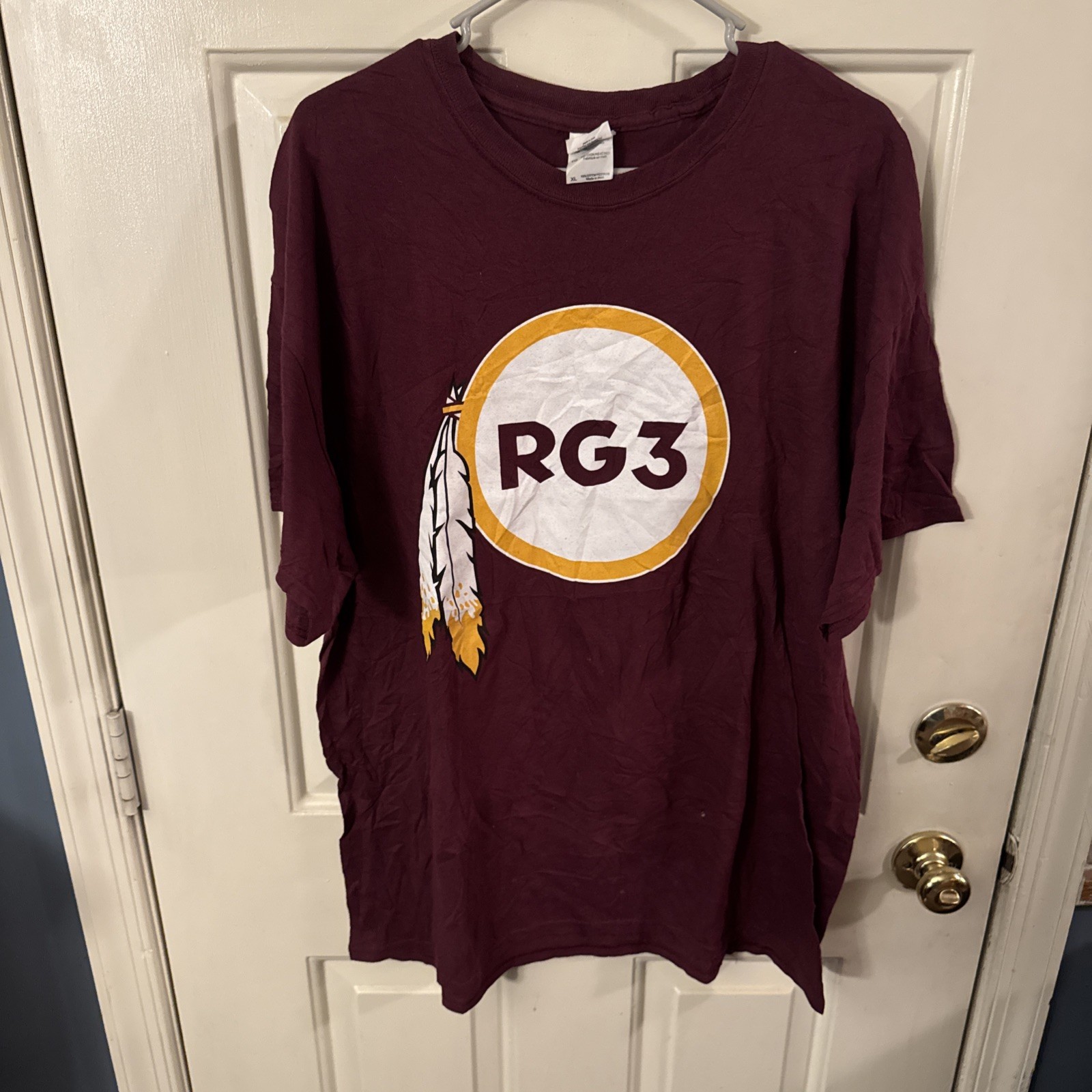 Washington Redskins Burgandy RG3 T Shirt Size XL
