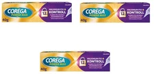 3 X COREGA  MAX CONTROL DENTURE FIXING CREAM  3X40GR