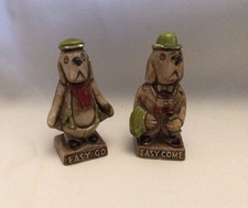 Vintage “EASY COME” “EASY GO” Dog Ornaments Set Of 2