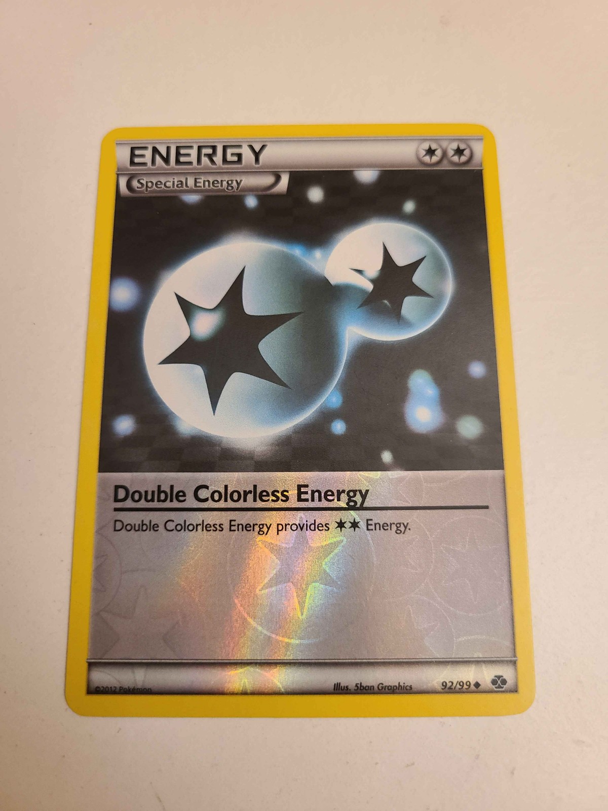 Pokemon TGC 2012 Next Destinies Double Colorless Energy #92 Reverse Holofoil NM