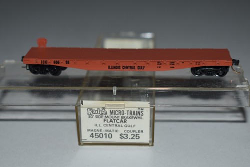 Coche plano escala N Kadee 45010 Illinois Central Gulf 50' 60698 C55514 | Zustand: Used