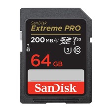 SanDisk 64GB Extreme PRO 200MBs SDXC UHS I Memory Card