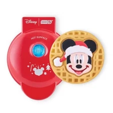 Disney Dash Mickey Mouse Santa Mini Waffle Maker
