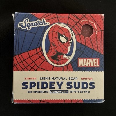 DR. Squatch Marvel Spidey Suds Men's Soap 5 oz New