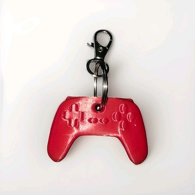 3D Printed Gaming Controller Keychain   Video Game Gamer Key Ring (Pick Color!)