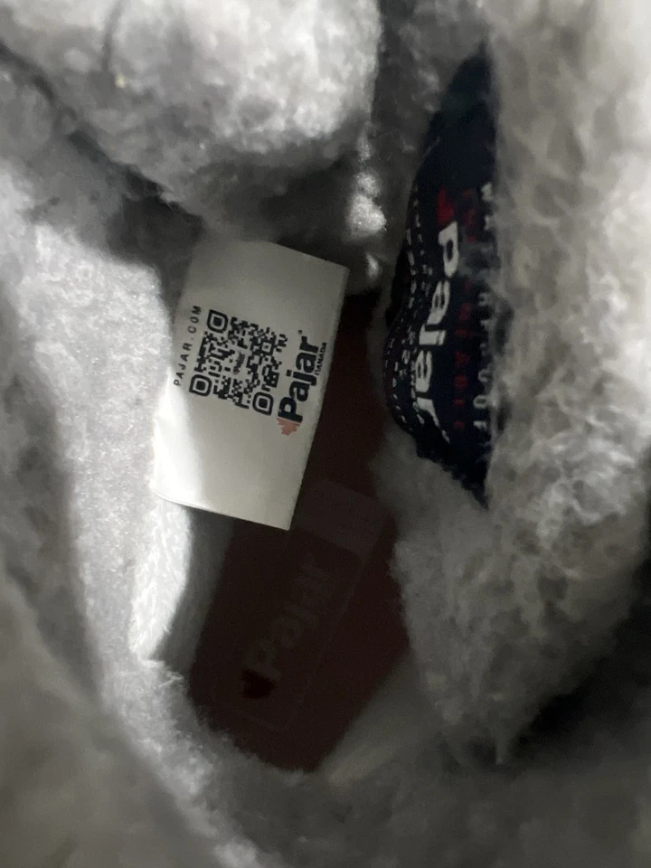 Botas Pajar Canada para hombre gris gamuza impermeables con cordones cremallera Foto 4 de 4