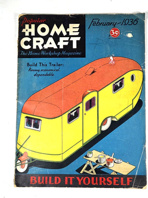 #ad #ad 1936 Popular Home Craft Magazine – Build This Trailer – Vintage DIY Camper Plans $24.99