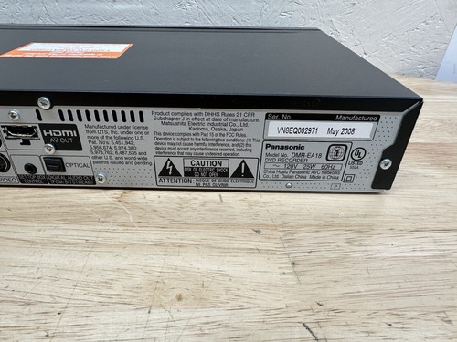 Panasonic DMR-EA18 DVD Recorder Player HDM w/ Remote Tested Working - Picture 9 of 9