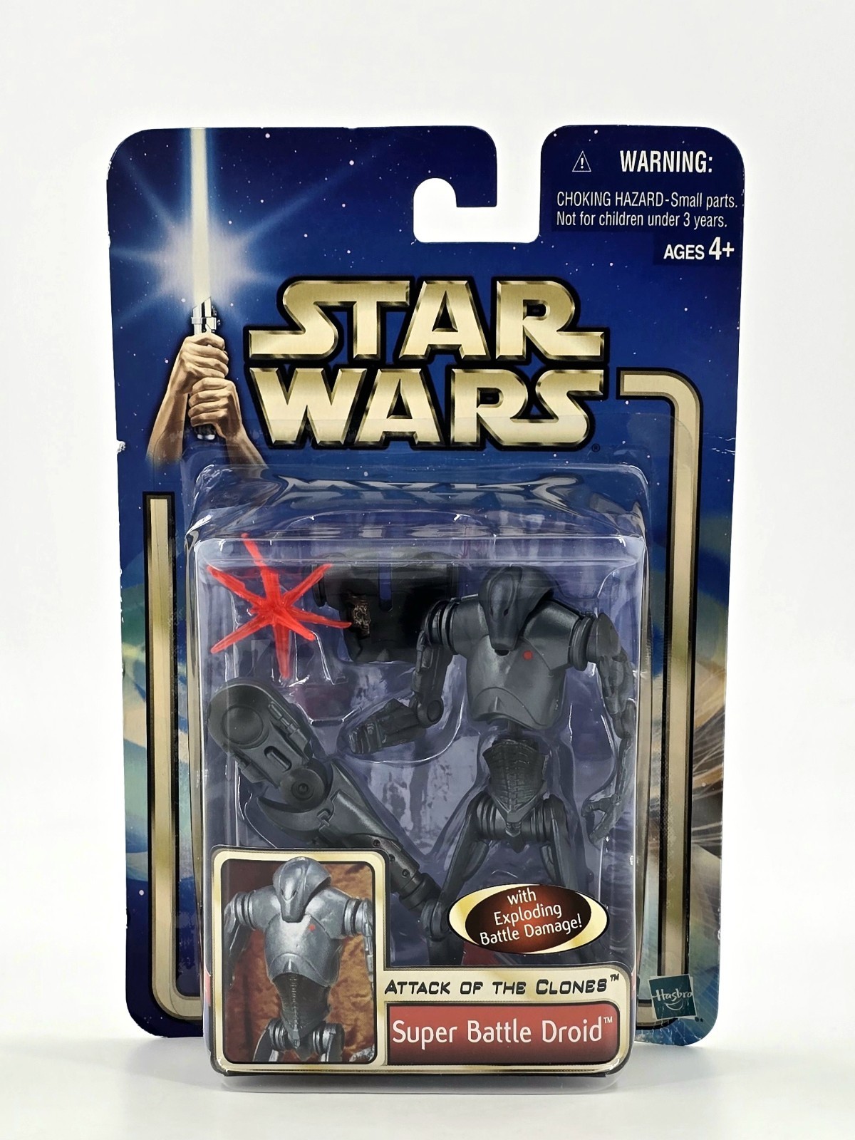 Star Wars Attack Of The Clones Super Battle Droid Action Fig