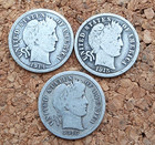 Three Barber Dimes - 1914-D, 1915, & 1916.  C1415 — photo 1