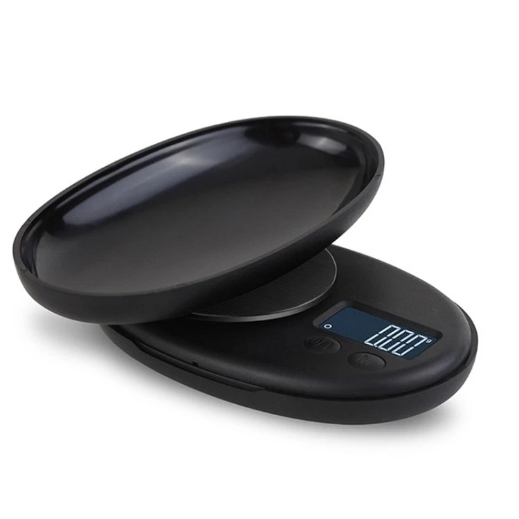 Mini Digital Scale 100g/0.01g for Jewellery, Tea, Powders, ABS, 6 Units, Black