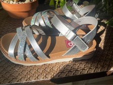 kids Silver sparkling sandals