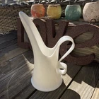 HTF Vintage MCM LE Smith Milk Glass Ewer Pitcher Candle Holder 8” Stunning