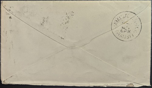 Fargo (North) Dakota Territory Duplex Cancel on 2c Banknote 1887 Cass County Tp - Picture 2 of 2