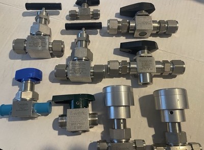 Swagelok SS-83xks8 Ball. Valve And 8 Others Mixed LOT OF 9 One Price New