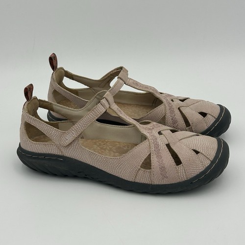 JBU by Jambu Memory Foam Pink Cynthia Mary Jane Flats Cutout Shoes Size 8.5 M