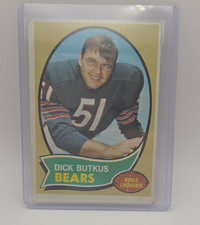 1970 Topps Dick Butkus Base Set #190 Chicago Bears NFL Football Card