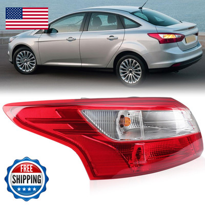 Mzorange Tail Light Compatible Ford Focus Sedan 2012 2013 2014 Bulb Replace