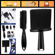 2 PCS Barber Brush Set - Clipper Blade Cleaner  Soft Neck Duster for Hair Styli