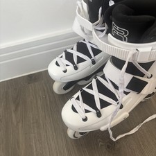 FRX80 White Inline Skates Size 10 Perfect Condition