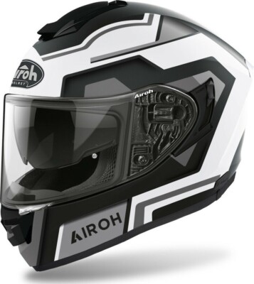 CASCO INTEGRALE FULL FACE AIROH ST501 SQUARE BLACK MATT TAGLIA XL