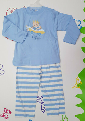 Schlafanzug Pyjama Zweiteiler kleiner König Größe 92