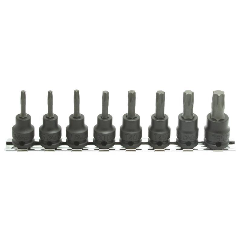 Koken RS13025/8-L50 3/8 In Sq. Dr. Bit Socket set TORX T20-T55 L