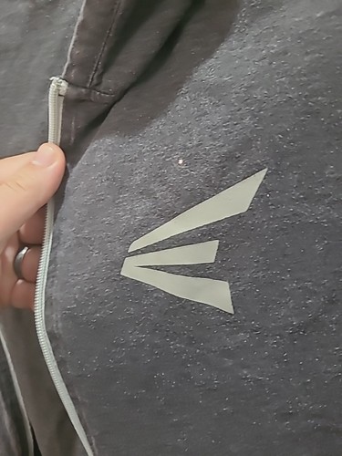 Easton Hoodie mens large grey pockets Minor Stain zip up - Picture 2 of 6