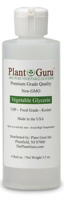 USP 99.9% Pure Vegetable Glycerin & Propylene Glycol - 4 Oz Each, Food Grade VG PG 12 thumbnail image