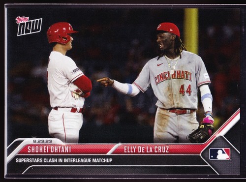 Shoehei Ohtani Angels ELLY DE LA CRUZ Reds Clash 2023 Topps Now #750 SP Base