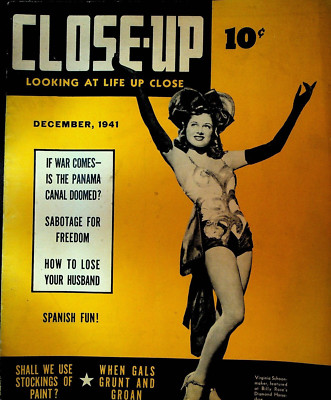 Close-Up Magazine December 1941 Virginia Schoonmaker Gloria Dickson Cheesecake