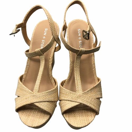 Sun + Stone Womens Jamie Sandals Tan 