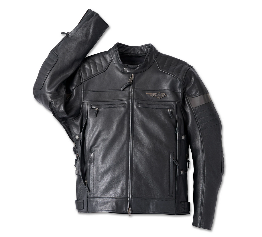 Harley Davidson Mens 120th Anniversary Triple Vent Leather Jacket